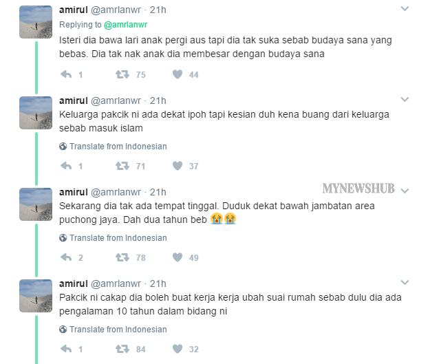 Gambar Mualaf Dibuang Keluarga Buat Netizen Sayu...