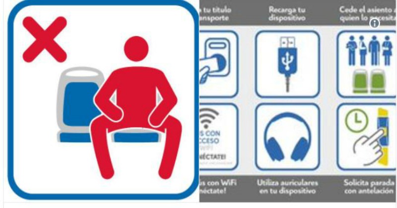 Madrid Larang Lelaki Duduk Kangkang Dalam Bas, Tren