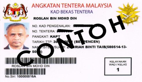 Mohon Kad Veteran Untuk Layak Dapat Kemudahan Mynewshub