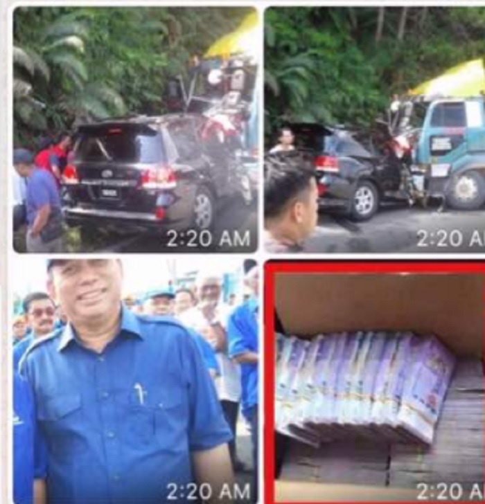Tular Berita Palsu Konon Wang Tunai Dalam Kereta BN 