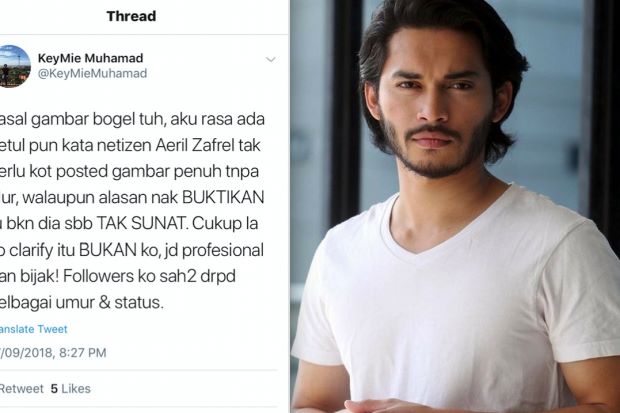 Aeril Zafrel Dikritik Kongsi Foto Bogel Bagi Menafikan 