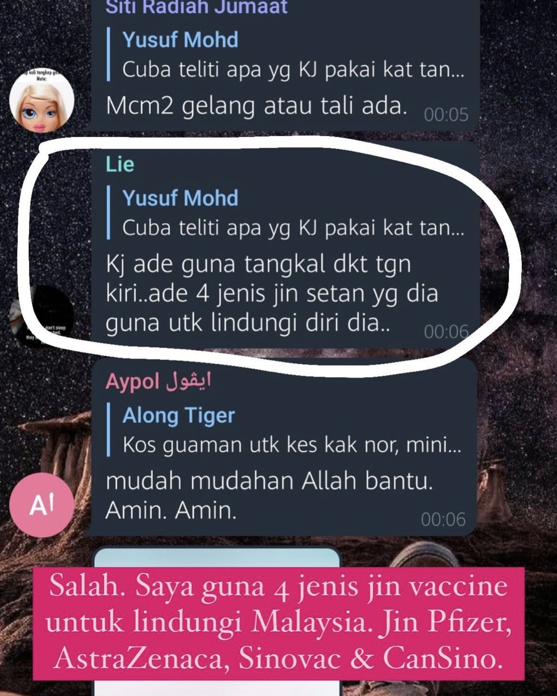 Siri peperangan kumpulan anti Vaksin melawan kj, mynewshub