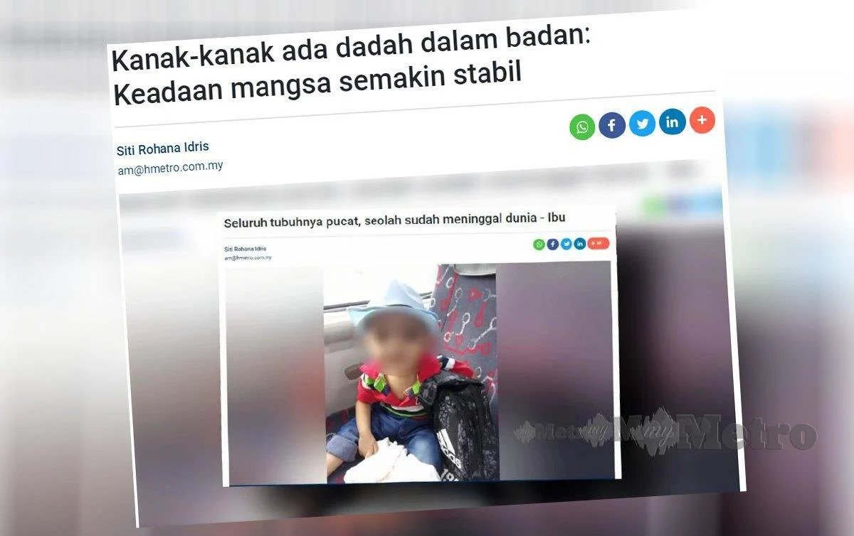 Kanak-Kanak Empat Tahun Masih Guna Alat Bantuan Pernafasan