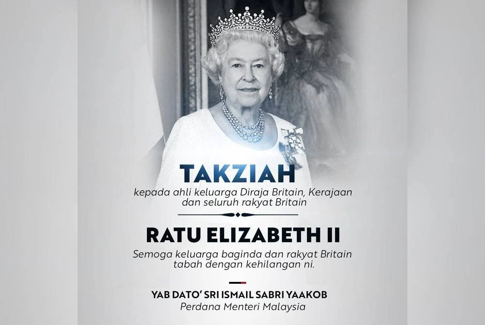 PM Ucap Takziah Atas Kemangkatan Ratu Elizabeth II