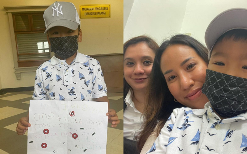 Cucu Rindu Najib, Tunggu Di Mahkamah Awal Pagi