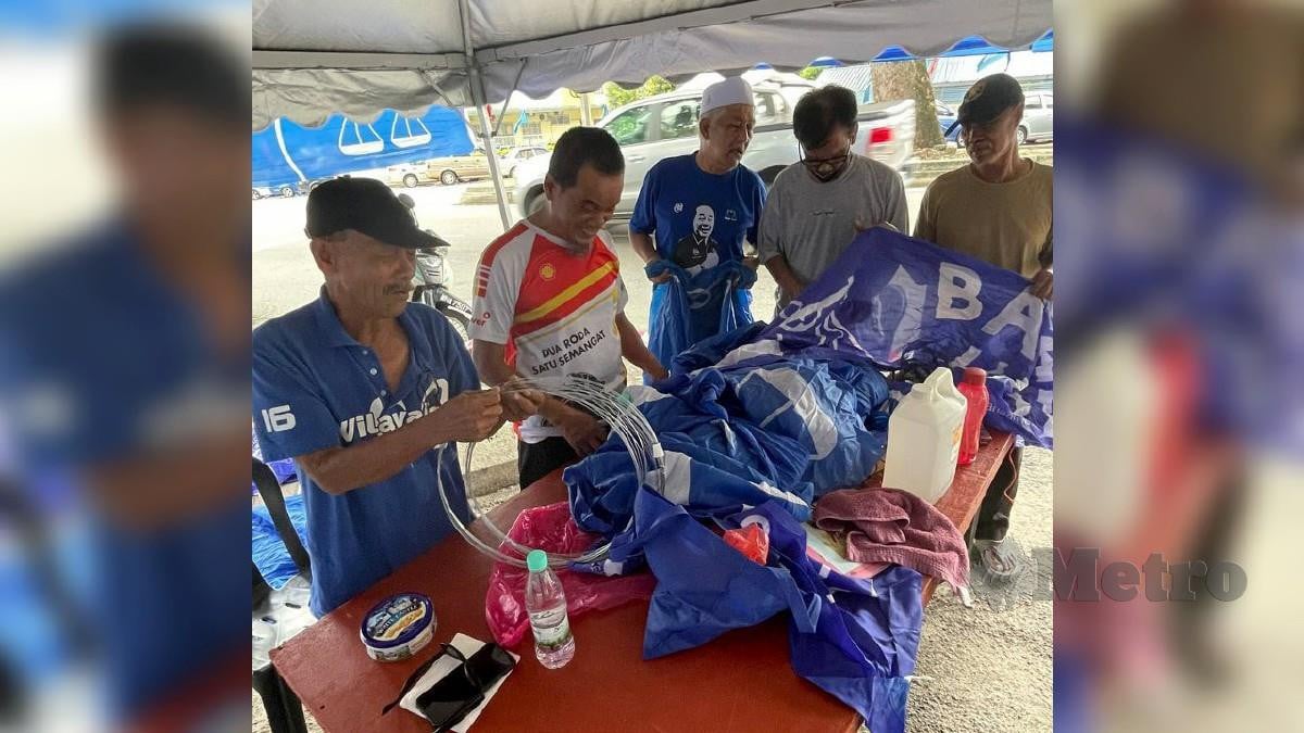 Semangat Kental Warga Emas Bantu Parti