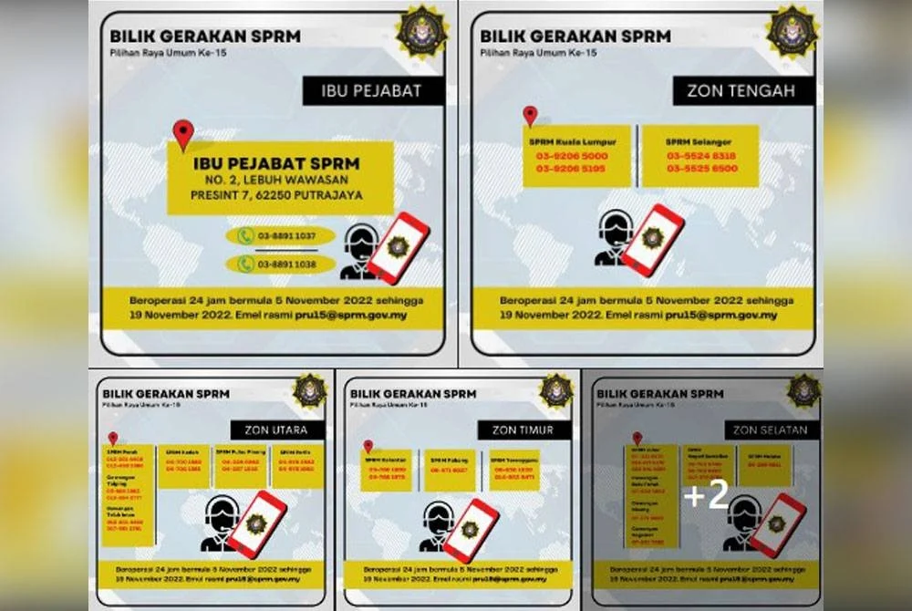 PRU15: SPRM Lancar Bilik Gerakan