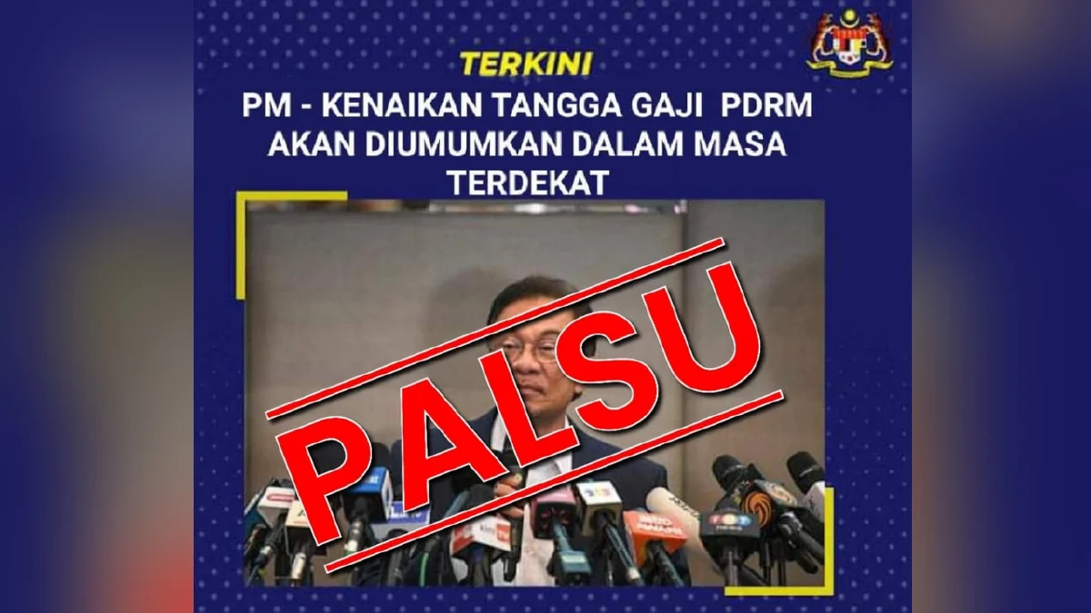 Kenyataan Kenaikan Gaji PDRM Adalah Palsu – JPM