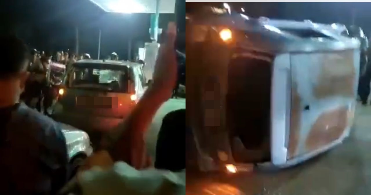 3 Ditahan Terbalikkan Myvi Di Masai