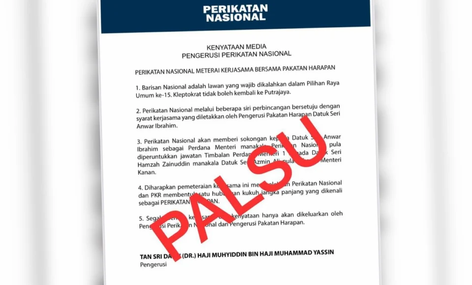 PRU15: PN Nafi Meterai Kerjasama Dengan PH – Muhyiddin