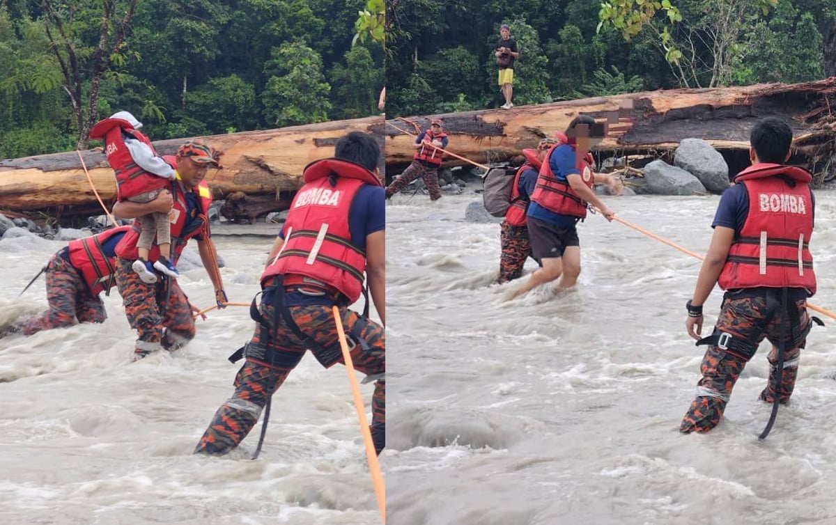 25 Orang Terperangkap Banjir Di Polumpung
