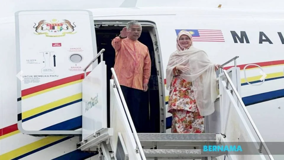 Agong, Raja Permaisuri Berangkat Pulang Selepas Lawatan 3 Hari Ke Labuan