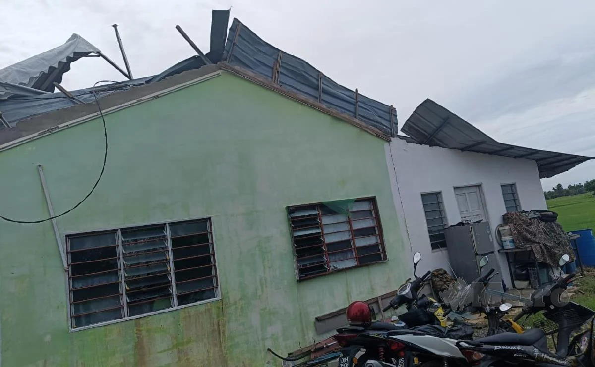 36 Rumah Rosak Dalam Kejadian Ribut Di Perlis