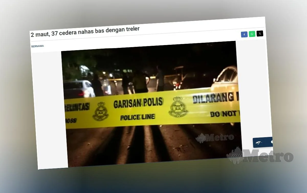 Seorang Lagi Mangsa Kemalangan Bas Persiaran Meninggal Dunia