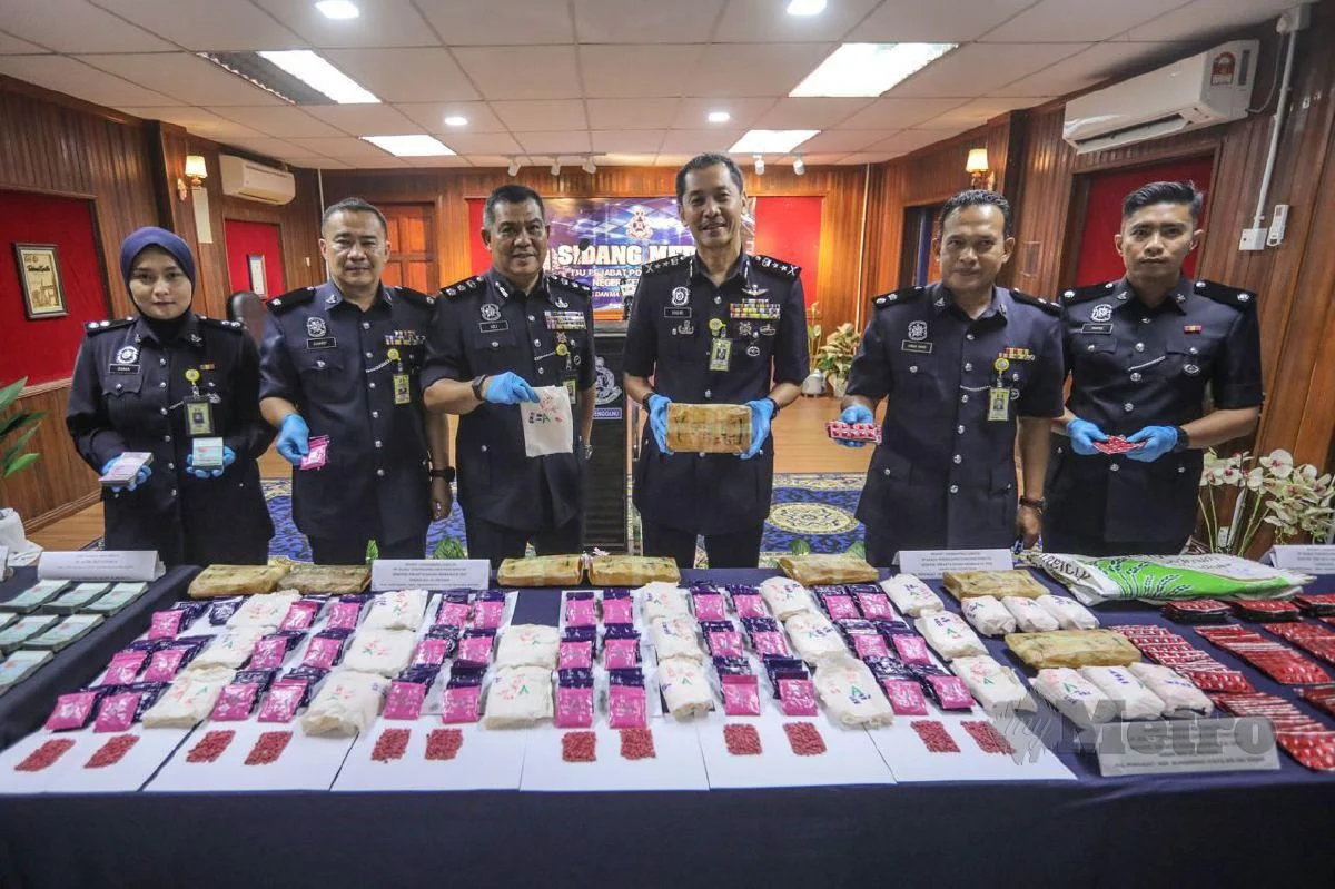 Suami Isteri Ditahan Bersama 6 Kg Dadah, Pelbagai Kenderaan Disita