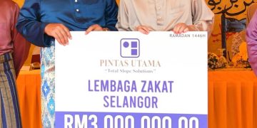 Sultan Selangor Perkenan Terima Zakat Perniagaan Pintas Utama RM3 Juta