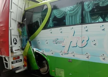 Bas Bawa 20 Pelancong China Rempuh Treler, Pemandu Parah
