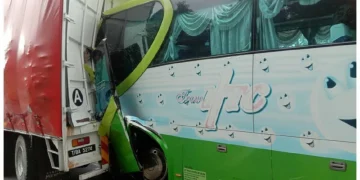 Bas Bawa 20 Pelancong China Rempuh Treler, Pemandu Parah