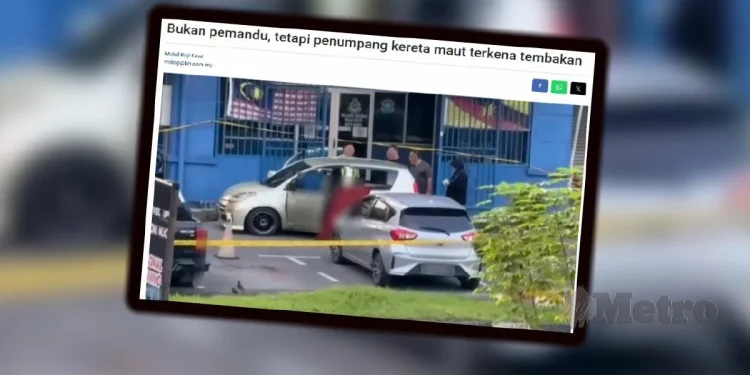 Lelaki Maut Ditembak Dibawa Rakan Ke Balai Polis
