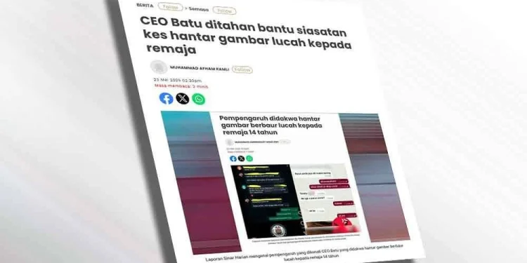 CEO Batu: Polis Akan Siasat Sekiranya Ada Dakwaan Mangsa Baharu