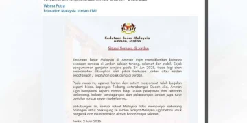 Keadaan Di Jordan Tenang, Selamat Dan Stabil – Kedutaan
