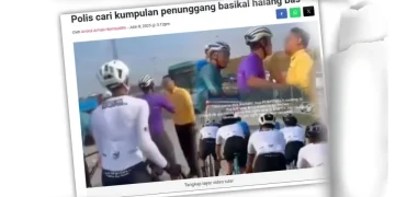Polis Rakam Keterangan 4 Individu Kes Pengayuh Basikal Halang Laluan Bas