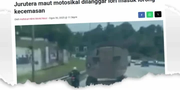 Pemandu Lori Dipercayai Terlelap ‘Himpit’ Penunggang Motosikal Sehingga Maut, Direman Tiga Hari