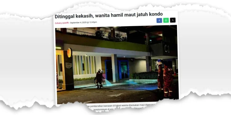 Wanita Hamil Maut Jatuh Tingkat 28 Didakwa Alami Tekanan – Polis