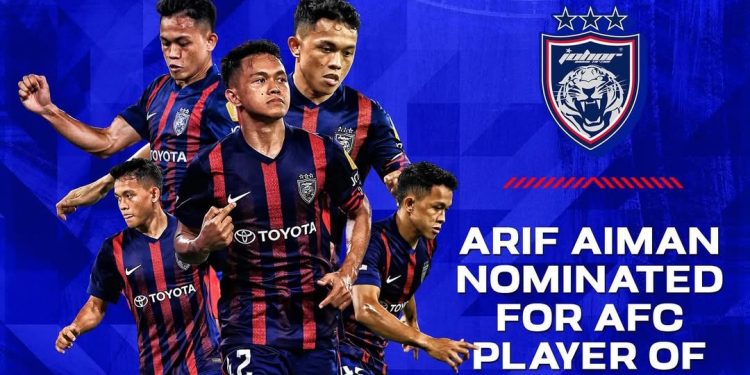 Arif Aiman Calon ‘AFC Player Of The Year 2025’