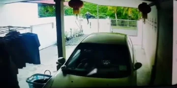 Suri Rumah Sidai Pakaian Terkejut Lihat Lelaki Panjat Tembok Masuk Rumah