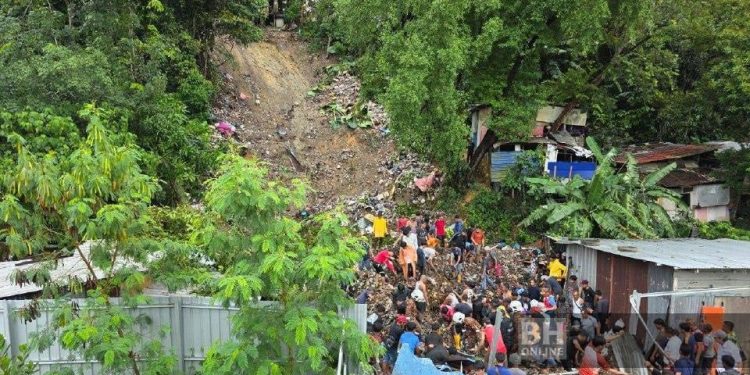 7 Sekeluarga Dikhuatiri Tertimbus Akibat Tanah Runtuh