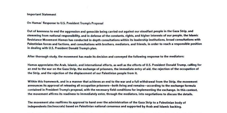 Hamas Umum Terima Cadangan Damai Dari Trump