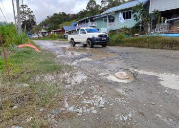 Keadaan Jalan Raya Jadi Keluhan Penduduk Di Kundasang