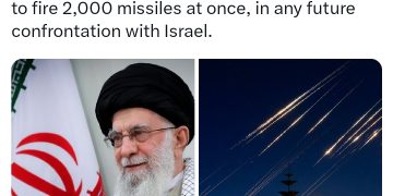 Iran Berusaha Bina Keupayaan Tembak 2,000 Peluru Berpandu Serentak Ke Arah Israel