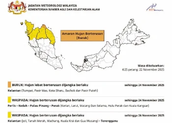 Amaran Hujan Tahap Buruk Di 5 Daerah Di Kelantan Mulai Hari Ini – MetMalaysia