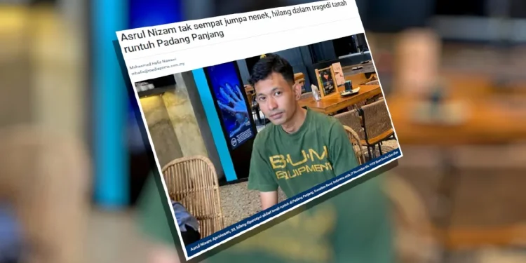 Usaha Cari Warga Malaysia, Asrul Nizam Hilang Di Sumatera Barat Diteruskan