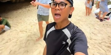 Pelancong Terkejut Jumpa ‘Air Terjun’ Berbau Najis Di Pantai Bali – Ada Yang Mandi Disitu