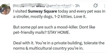 Polisi U-Turn Sunway Square Mall Cetus Kemarahan Pencinta Haiwan, Pemilik Anjing Paling Terasa