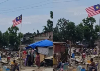 Bendera Malaysia Berkibar Di Kem Penempatan Sementara Aceh, Cetus Persoalan Orang Ramai