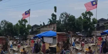 Bendera Malaysia Berkibar Di Kem Penempatan Sementara Aceh, Cetus Persoalan Orang Ramai
