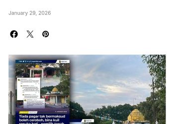 Saya Akan Robohkan…Sebab Itu Tanah Saya