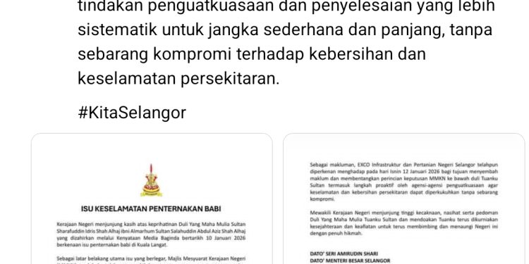 Projek Ladang Babi Mega Selangor Tetap Diteruskan Dengan Syarat Pengoperasian Ketat