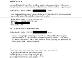 Nama PMX Muncul Dalam E-mel Berkaitan Pedofilia Terkenal, Jeffrey Epstein