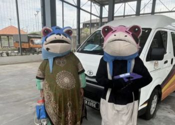 Tiga Pengemis Bermaskot Katak Dicekup, Diberi Amaran Keras