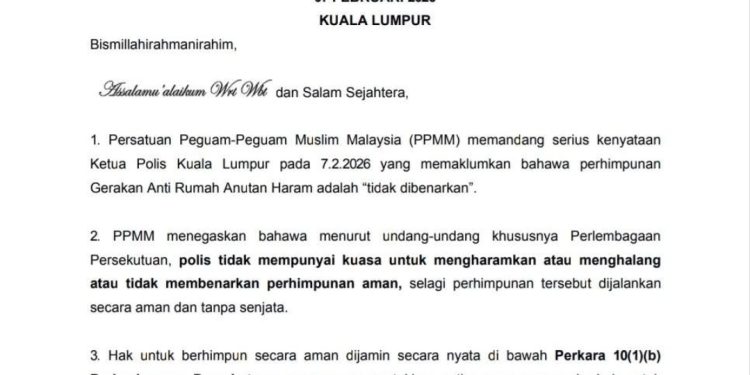 Polis Tiada Kuasa Halang Perhimpunan Aman – PPMM