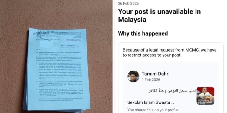 Tamim Dahri Dakwa Terima LOD Pada SKMM Selepas Tulis Surat Terbuka Kepada Fahmi Fadzil