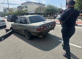 Pengedar Dadah Rempuh 5 Kenderaan Ketika Mengelak Polis