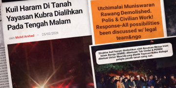 Kuil Rawang Diroboh: Pasukan Tindakan Pemeliharaan Kuil Mahu Ambil Tindakan Undang-Undang 