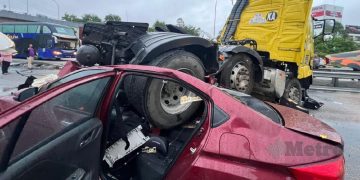 Wanita Maut, Dua Cedera Kemalangan Tiga Kenderaan