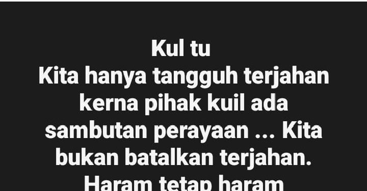 Hanya Tangguh ‘Ops Terjah’, Bukan Batal – Ustaz Sophian  